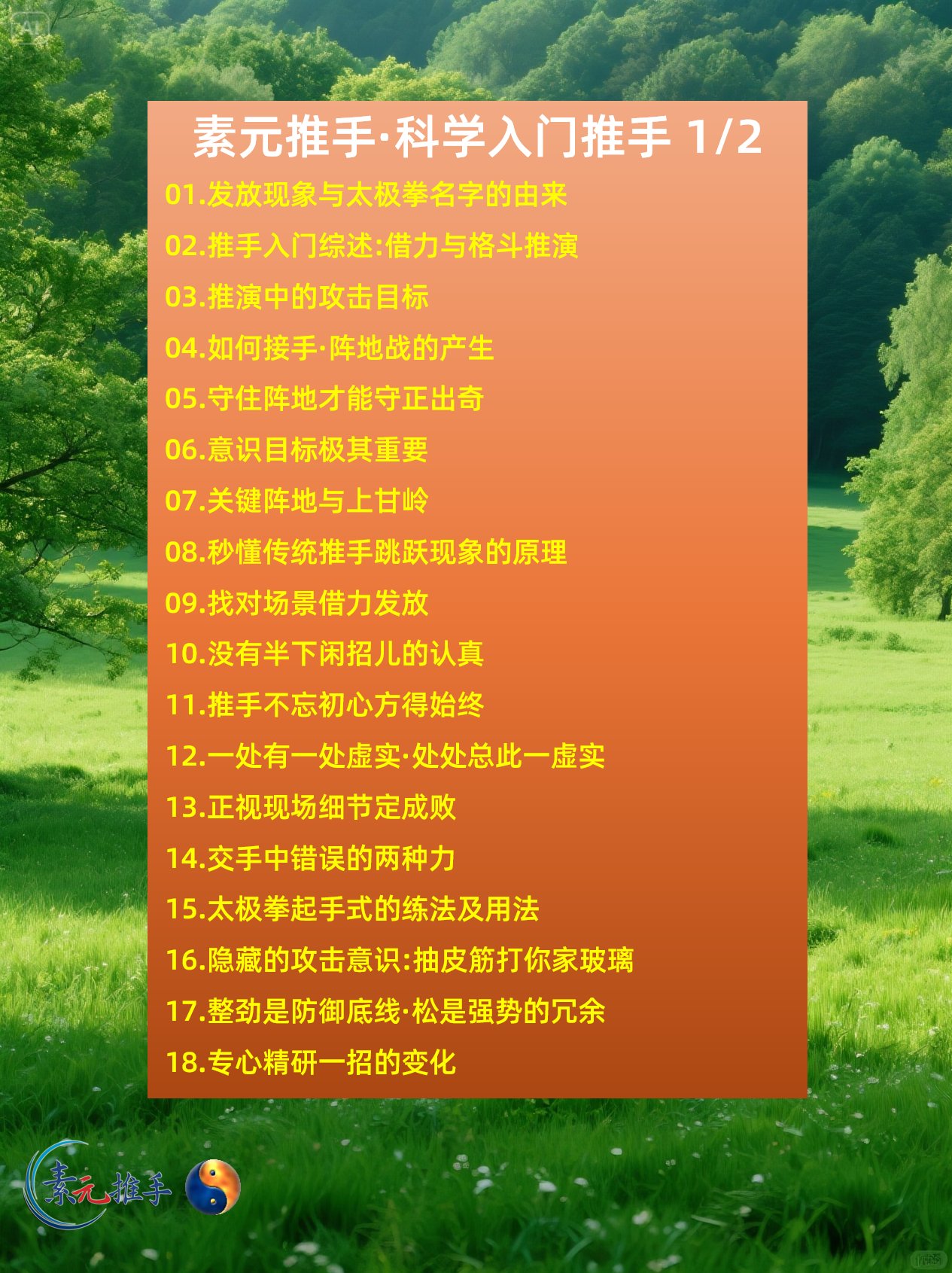 Beginner Course catalog 1/2